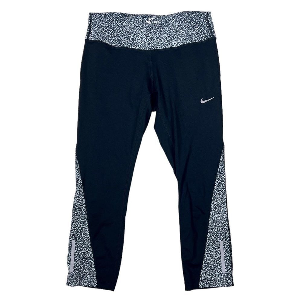 Nike Dri-Fit Racer 2.0 Running‎ Crop Leggings Black Size Small